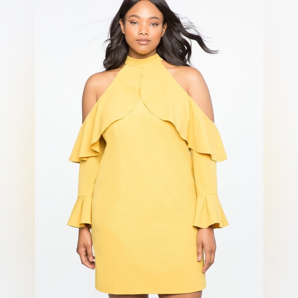 ELOQUII Cold Shoulder Dress